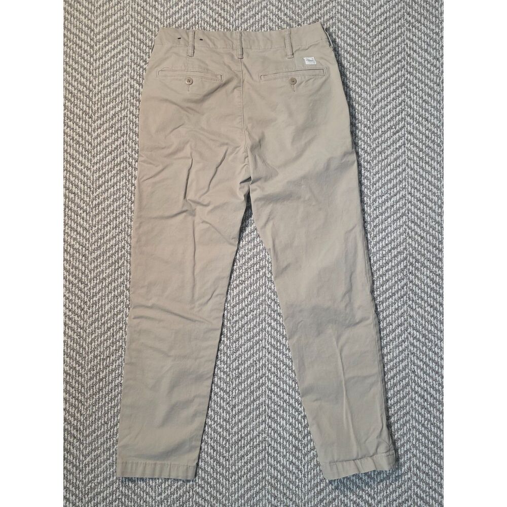 American Eagle Mens Chino Pants Khaki Tan Flat Front Next Level Stretch 29x30 - Picture 3 of 4